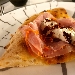 la Cruscadella Lucana - Scamorza affumicata, mortadella di Nero Lucano, stracciata di bufala, peperone crusco, zest di arancia staccia
 - -