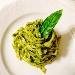 -tagliatelle home made con pesto di basilico  - -