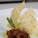 -baccala mantecato con caponata di melanzane - -