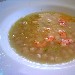 Fagioli di Corleto e gamberi. - -