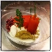 Panna cotta al parmigiano con salmone selvaggio, guancamole e cren - -
