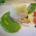 Ristorante Prado - Caserta - Pan tortino ripieno di patate al limone mozzarella e broccoli su stracciatella di bufala - -