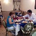 Angela Viola e Luigi Farina all'interno del Ristorante Pizzeria Bernadette di Napoli - -