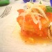 02/08/2012 - Montanara con pomodoro del Vesuvio, provolone podolico e cozze preparata da Francesco Parrella del Ristorante A Taverna D R di Napoli