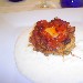 02/08/2012 - Parmigiana di acili su salsa di mozzarella di Agerola preparata da Francesco Parrella del Ristorante A Taverna D� R� di Napoli - -