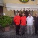 Mariano Carannante, Luigi Colandrea, Luigi Farina e Generoso Colandrea davanti all'ingresso del Ristorante La Tortuga di Baia - Bacoli (NA) - -