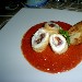 Involtino di pesce bandiera con olive e capperi su letto di salsa di pomodoro proposto dal Ristorante La Tortuga di Baia - Bacoli (NA) - -