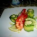 Involtino di zucchine con ripieno di filetto di orata, mandorle e lime, con gambero scottato alla griglia proposto dal Ristorante La Tortuga di Baia - Bacoli (NA) - -