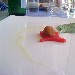 Pallina di pesce serra su gelatina di pomodoro e arance proposta dal Ristorante Da Donna Fernanda di Nerano - Massa Lubrense (NA) - -