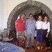 Luigi Farina con i fratelli Giovanni e Fernanda D'Esposito e la loro mamma all'interno del Ristorante Da Donna Fernanda di Nerano - Massa Lubrense (NA) - -