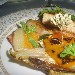 06/09/12 - Ristorante di Villa Igiea di Palermo - Pesce spada impanato alla palermitana con verdure grigliate e agrumi - -