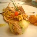 13/09/12 - Ristorante Il Ghiottone Raffinato di Palermo - Tortino di pesce spada in crosta di zucchina con Caponatina di verdure, Scottata di tonno con cous cous all'arancia, Mousse di baccal� su marmellata di clementine. - -