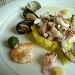 21/10 - Ristorante President - Pompei (NA) - Insalata di polipo, cozze e gamberoni su passata di patate - -