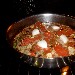Pizza di tritato alla marinara con Pomodori San Marzano dell'Agro sarnese-nocerino DOP Casa Barone con vino abbinato Terre di Ginestra 651 Nero d'Avola/Syrah 2009 dell'Azienda Calatrasi di Palermo - foto di Luigi Farina