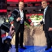 Stefano Carboni con Rocco Papaleo (uff. Stampa) - la Mozzarella di Bufala Campana Dop sul Red Carpet dei David di Donatello
