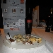 17/07 - CeD - Portici (NA) - Due giovani Chef e un Grande Maestro Amici del Cuochino all'ombra de Vesuvio - Tagliata di formaggi, confetture e panforti 
Selezione Formaggi - Degust - Bolzano: 
� CaRuBl� erborinato (Una creazione esclusiva Degust, erborinato a latte crudo affinato con fave di cacao e rum. Formaggio da meditazione con ca. 45 giorni di stagionatura) 
� Felle d'alpeggio semistagionato di montagna (Formaggio vaccino a latte crudo affinato con vino e vinacce lagrein della malga Felle nel comune di Schr�cken (A) a ca. 1600 m.s.l.m., una malga cooperativa con 45 mucche. Stagionatura da 12 a 24 mesi nel Bunker) 
� Fiorile affinato ai fiori (Rotolo di formaggio di latte caprino affinato con malva, calendula, fiordaliso, melissa citronella e menta di montagna. Il formaggio � completamente ricoperto da una coreografia di fiori) 
Confetture - Schianchi - Monzano (UD) 
Panforti - Marabissi - Chianciano (SI) 
Vino: Carpino - Lacryma Christi del Vesuvio DOC Rosso - Vigna Pironti - San Giuseppe Vesuviano (NA)  - Fotografia di Luigi Farina �2014