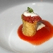 01/08/2014 - President di Pompei (NA) - A cena dall'Amico... - Entr�e: L'interpretazione estiva del pacchero al rag� napoletano (pacchero fritto in olio extravergine d'oliva su salsa fresce di pomodoro, tartare di fassana piemontese, spuma di mozzarella, profumo di basilico) - fotografia di Luigi Farina �2014