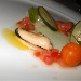 01/08/2014 - President di Pompei (NA) - A cena dall'Amico... - Antipasto: Il Cerchio perfetto (insalata di mare dal crudo al cotto, tartare di pomodori di Sorrento allo zenzero e centrifuga di cetriolo) - fotografia di Luigi Farina �2014