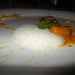 01/08/2014 - President di Pompei (NA) - A cena dall'Amico... - Antipasto: Capesante estate 2013 (Capesante glassate a burro salato, spuma di cocco, crema di mango, cilindro di tartare di capesante in gelatina di mango) - fotografia di Luigi Farina �2014