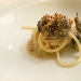 01/08/2014 - President di Pompei (NA) - A cena dall'Amico... - Primo: Maruzzella maruzz� (Spaghetti aglio e olio con sat� di scuncilli di mare, salsa di prezzemolo e tarallo napoletano) - fotografia di Luigi Farina �2014