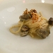 01/08/2014 - President di Pompei (NA) - A cena dall'Amico... - Primo: Maruzzella maruzz� (Spaghetti aglio e olio con sat� di scuncilli di mare, salsa di prezzemolo e tarallo napoletano) - fotografia di Luigi Farina �2014