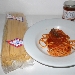 Spaghetti prodotti dal Pastificio dei F.lli Setaro di Torre Annunziata (NA) conditi con Passata di Pomodoro Ciliegino di Pachino prodotto da PachinEat di Pachino (SR) - fotografia di Luigi Farina �2014