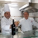 06/02/2015 - Prima Tappa Pizzarelle a Go Go - Pizzeria Carmnella - Napoli - Fabio Ometo e Vincenzo Esposito brindano con il Beneventano Falanghina IGP di LunaNera - -