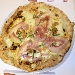 Settima Tappa di Pizzarelle a Go Go - Pizzeria Bella Napoli - Acerra (NA) - La terza Pizzarella con provola affumicata caudina, pancetta di maiale paesano, pecorino romano, noci di Sorrento, preparata da Vincenzo Di Fiore - -