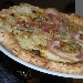 Settima Tappa di Pizzarelle a Go Go - Pizzeria Bella Napoli - Acerra (NA) - Terza Pizzarella: Cacio, noci e pancetta (provola affumicata caudina, pancetta di maiale paesano, pecorino romano, noci di Sorrento Agriselva), preparata da Vincenzo Di Fiore - -