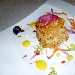 Baccal� in crosta con crema di patate agra allo zafferano, salsa di pomodoro San Marzano um� e maionese di baccal� - -