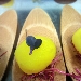 Bon bon di baccal� marinato al earl grey tea in zafferano gelly e maionese alla vaniglia - -