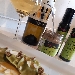 medaglioni di spinaci ripieni di ricotta e spinaci lessi casarecci  su salsa di cereali, pat� di olive e mandorle - -