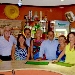 -gruppo presentazione iniziativa albachiara ceci per amatrice - -giornalista teresa lucianelli e colleghi giornalisti con il sindaco di cicerale carpinelli e il titolare del club albachiara nicola mollo