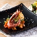 Tagliolino di pasta fresca con gambero rosso di pescata e pomodoro coreboi - -