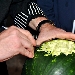 03/05 - Seconda Edizione delle Olimpiadi del Gusto - Salone exp� - Esibizione di intaglio di vegetali - con lo chef Domenico Lucignano - Fotografia di Carlo Nobili