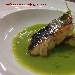 -Trancio di palamita con crema di piselli - -