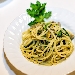 -Bigoli con vongole e cime di rape - -