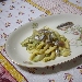 -spaghetti di patate con alici marinate e puntarelle - -