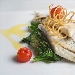 Croccantezza di coregone con verdure saltate e fonduta di pecorino - -