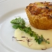 Tortino di baccal� e patate foderato in pasta strudel con salsa mornay e aromi metiterranei - -