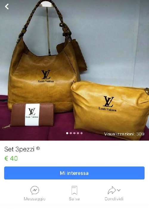 borsa l vuitton su facebook - immagine in primo piano dell'Articolo: La contraffazione dei grandi marchi viaggia su Facebook
La denuncia del digital blogger Livio Varriale
E si scatena la protesta delle associazioni di categoria
del settore imprese e commercio
immagine in primo piano
