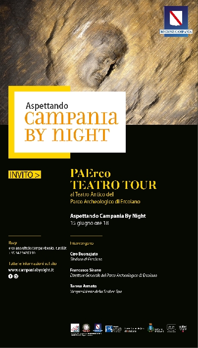 -invito riapertura ParErco - immagine in primo piano dell'Articolo: Al Parco Archeologico di Ercolano è scoppiata l’estate.
Un calendario denso di iniziative serali durante tutto il periodo estivo.
immagine in primo piano