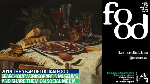 -locandina in inglese 2018 anno del cibo italiano - immagine in primo piano dell'Articolo: AL VIA 2018 ANNO DEL CIBO ITALIANO.
MARTINA E FRANCESCHINI: SARÀ OCCASIONE PER PROMUOVERE ECCELLENZE ITALIANE NEL MONDO
Presentato il logo ufficiale che caratterizzerà tutte le iniziative legate alla promozione dell’enogastronomia e del turismo
immagine in primo piano
