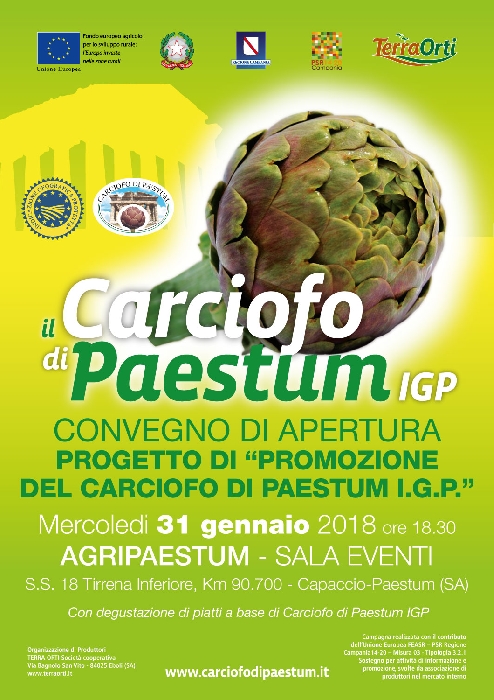 Convegno Carciofo di Paestum Igp - immagine in primo piano dell'Articolo: Parte la campagna promozionale 2018 del Carciofo di Paestum IGP immagine in primo piano