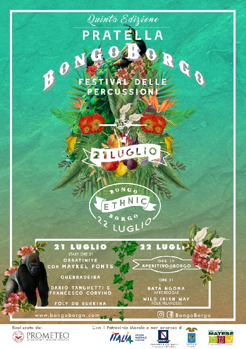 L’unico festival delle percussioni del sud, a Pratella. - immagine in primo piano dell'Articolo: L’unico festival delle percussioni del Sud Italia, a Pratella, in provincia di Caserta, dal 21 al 22 luglio 2018, e quest'anno direttamente dal talent “Ballando con le stelle” ci sarà il ballerino cubano Maykel Fonts
immagine in primo piano