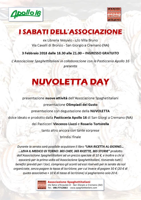 Nuvoletta Day - immagine in primo piano dell'Articolo: 03/02 - ex-Libreria Vesuvio di Villa Bruno - San Giorgio a Cremano (NA) - NUVOLETTA DAY immagine in primo piano