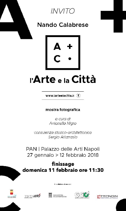 Promossa dall’associazione TempoLibero, la mostra L’ARTE E LA CITTA’ di Nando Calabrese, curata da Antonella Nigro e ospitata dal Pan, chiuderà i battenti il 12 febbraio 2018 - immagine in primo piano dell'Articolo: Domenica 11 alle ore 11,30 avrà luogo il finissage di L’ Arte e la Città, mostra di Nando Calabrese promossa dall’associazione TempoLibero, curata da Antonella Nigro e ospitata dal Pan fino al 12 febbraio 2018 immagine in primo piano