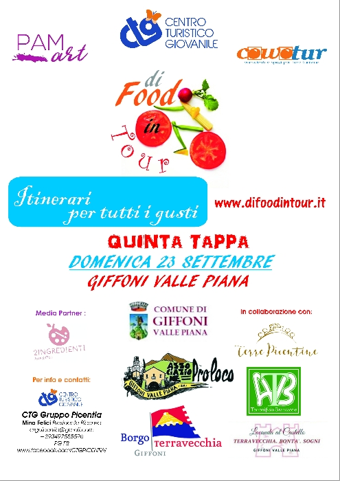 immagine in primo piano della News: Domenica 23 settembre Quinta Tappa per “Di Food in Tour-Itinerari per tutti i Gusti”, arte, archeologia industriale, produzioni agricole autoctone e piatti tipici a Giffoni Valle Piana, patria del cinefestival per ragazzi immagine in primo piano