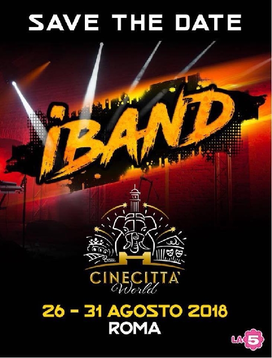 iBand il talent show registrazioni a Cinecittà 26 agosto - immagine in primo piano dell'Articolo: A dicembre l'esordio in tv su La5 di Iband, il nuovo talent targato Mediaset per coniugare spettacolo, novità e interpretazione musicale, dal 26 al 31 agosto a Cinecittà si registrano le sei puntate del format
immagine in primo piano