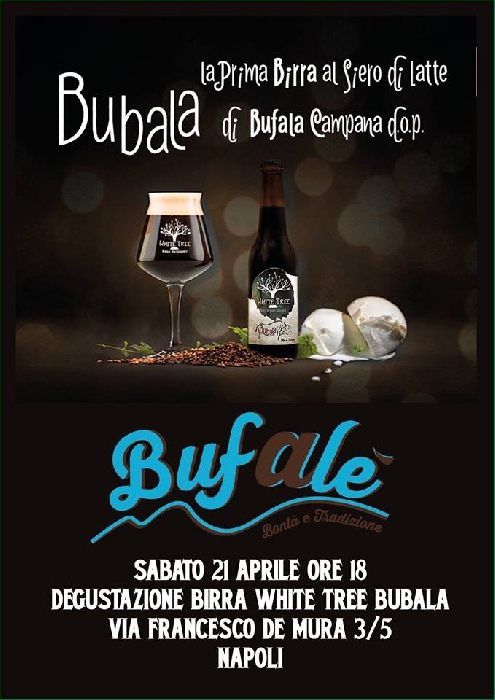 - - immagine in primo piano dell'Articolo: Il 21 aprile da Bufalč al Vomero la degustazione di Bubala, l’unica birra con siero di latte di bufala dop immagine in primo piano